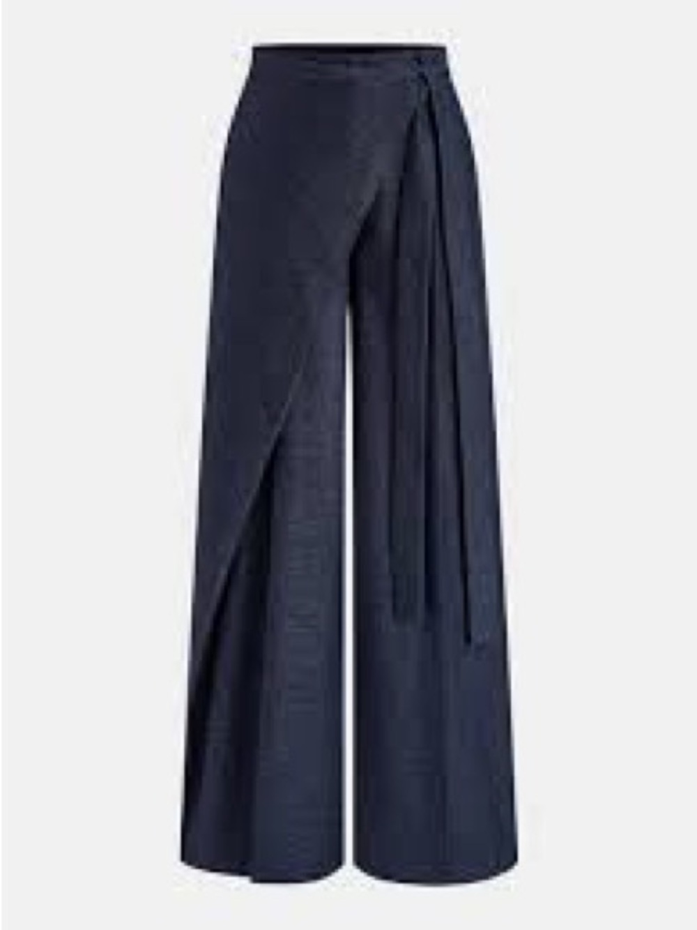 Commense Asymmetric Wrap Wide-Leg Pants